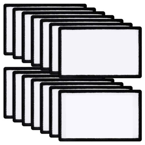 Patches de sublimação em branco para passar em tecido retangular Patches em branco 1