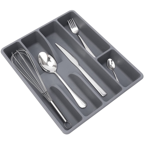 Drawer Kitchen Organizer Silverware Holder Organizer Cutlery Tray 2