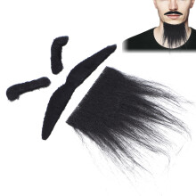 Halloween Bart Schnurrbart Augenbrauen Kostümparty Dekoration Bart Gesichtshaar Schnurrbart Requisit Lila