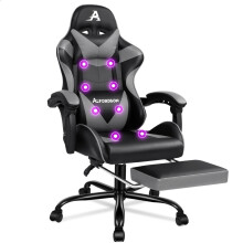 ALFORDSON Gaming Stuhl Büro Massage Computer Racing Sitz PU Leder
