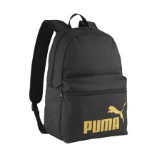 PUMA Zaino nero per uomo e donna - Phase Backpack Puma Black - Gold - Logo No. 1 292177