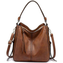Realer Handtasche Damen Shopper Tasche Tote Leder Schultertasche Große Schultertasche Elegante Handtasche