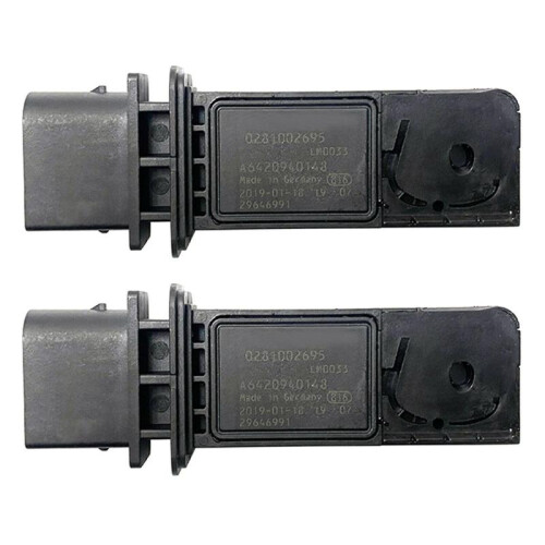 2x Car Flow Meter Sensor Maf Mass Sensor 0281002695 A6420940148 for -