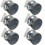 Side shower massage jet set for spa bathrooms - 6 pieces 1