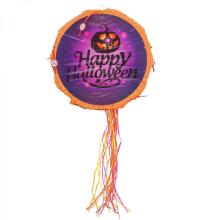 Halloween Purple Paper Pinata Toy for Kids Birthday Party 45x45x10cm