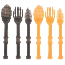 2-Set Halloween Plastic Forks, Kitchen Tableware for Halloween Decorations