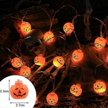 Halloween Pumpkin Ghost Skull LED String Lights Party Decoration Lantern
