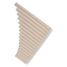 Flûte de Pan en do 16 tuyaux sac en carton beige 26x23x3cm