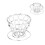 DripType 3 fori supporto per filtro 134 g 9x11 cm Argento 14