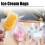 100Pcs Transparent Rectangular Plastic Bags for Ice Cream & Candy, 10x16cm 13