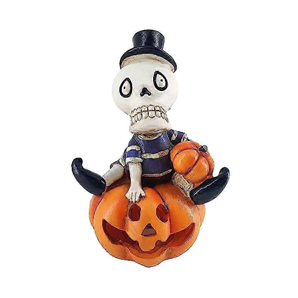 Glow Skull Halloween Pumpkin Decorations Mini Ornaments for Indoor Fun Decor-image-OPC-PJRPBDT-NEW