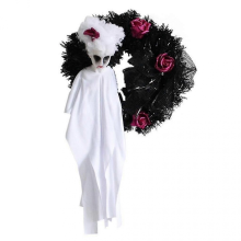 Halloween Ghost Door Hanging Horror Party Wreath Haunted House Decoration Props