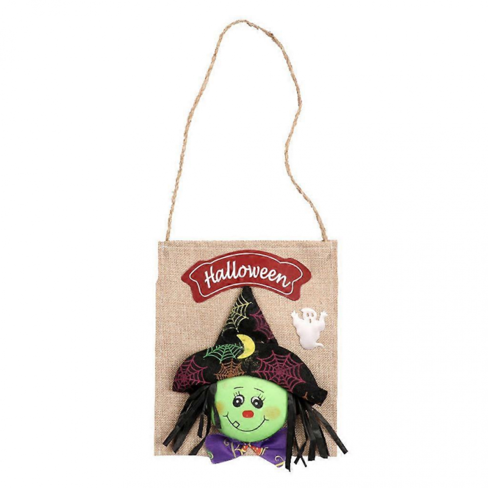 Halloween Witch Linen Candy Bag with Owl Ghost Pumpkin Print Party Home Decor Gift-image-OPC-PJRPBNZ-NEW