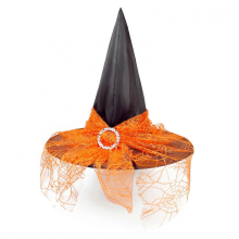 Halloween Witch Pointed Hat Lightweight Practical Carnival Party WearOrange Holiday Hat