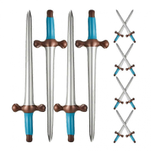 12pcs Inflatable Pirate Swords Halloween Party Cosplay Prop Blue 60x10x5cm
