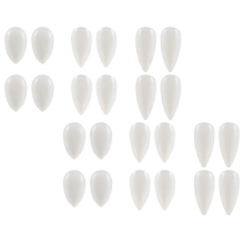 Horror Party Props: 12 Pairs Fake Teeth for Stage Performance & Costume Fun White
