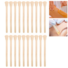 20 Stück Gesicht- und Körperhaarentfernung Wachsstäbchen Applikator-Werkzeug Holz-Wachsstäbchen (Gitarrenform)