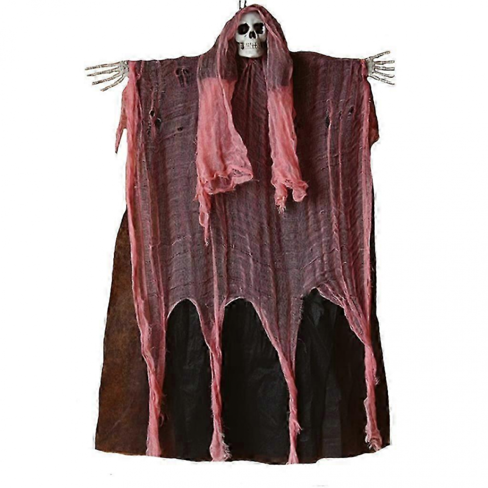 Spooky Hanging Skull Ghost Ornament Scary Skeleton Pendant Halloween Party Decor-image-OPC-PJRPFHK-NEW