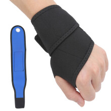 Sportarmband Handgelenkstützgurt für Radfahren Laufen Fitness Fitnessstudio Handbänder Schwarz Blau