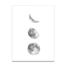 Moon Phases Canvas Painting Rimless Paintings on