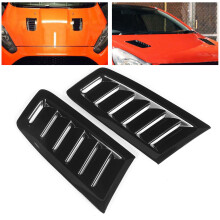 Paar vordere Motorhaubenschlitze, Luftauslass, Ersatzteile für Focus RS MK2 Stil, Universal, Hochglanzschwarz