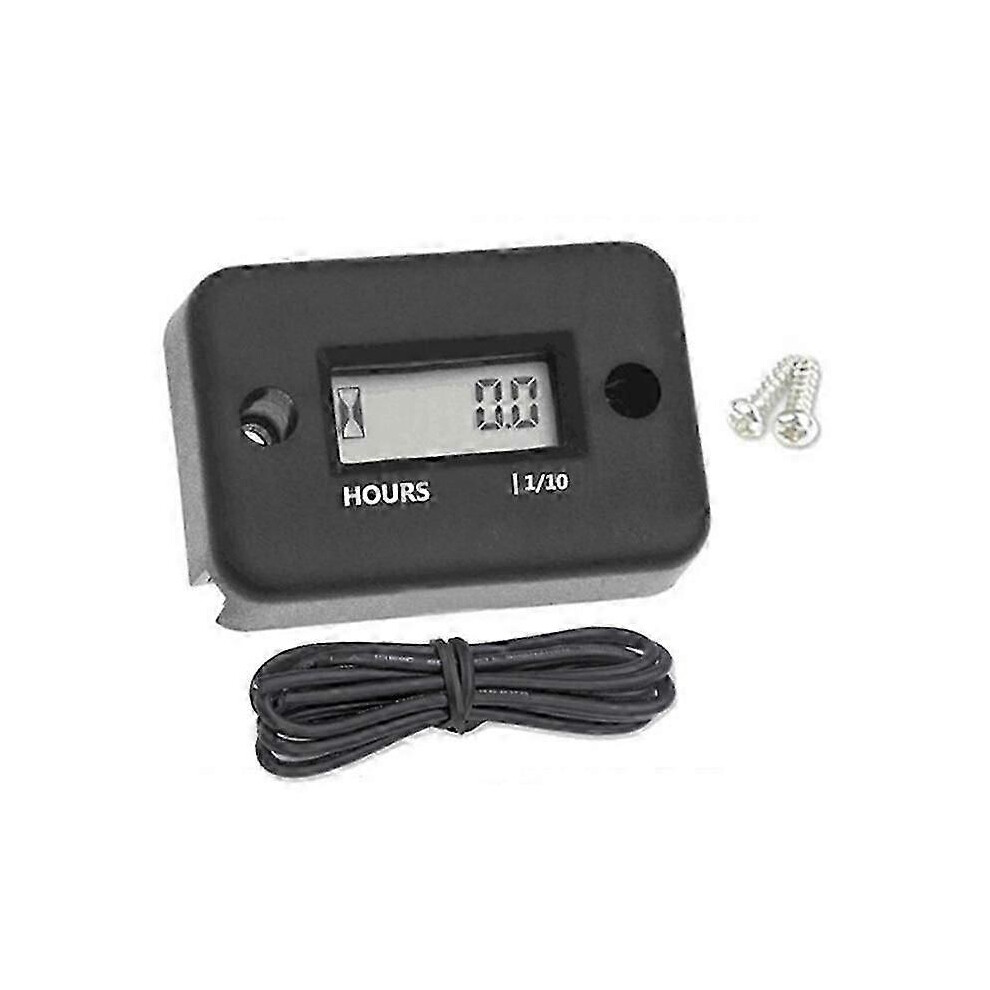 Waterproof hour meter for ATV snowmobile with inductive timer