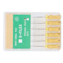 Zahnarzt #20 KFiles Dental Endo Wurzelkanal-Feile Edelstahl Professionelles Dentalwerkzeug Zubehör (25mm 0,98 Zoll)