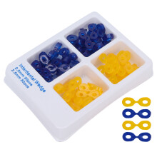 60 Stück/Box Silikonkfoof Zahn Elastische Fixierungskeile Professionelles Zahnbehandlungszubehör