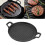 Cast Iron Griddle Reversible Dual Handle Ribbed 11