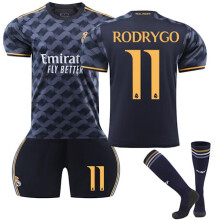 (Nro 11-24) Real Madridin vieraspaita lapsille 2023-2024 Nro 11 Rodrygo Nro 11 24 | Fyndiq