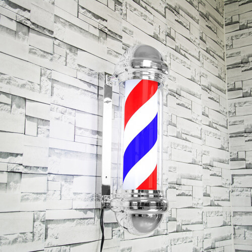 LED Barber Sign Rotating Illuminating Pole Bright 2