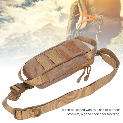 Sac poitrine et taille à double usage en nylon imperméable couleur tan 2