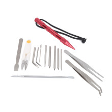 rouge 14 pièces/ensemble aiguilles de paracorde kit d'outils de tricot
