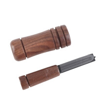 Sifflet d'appel au canard en hêtre brun 12 cm 2,5 cm 42 g