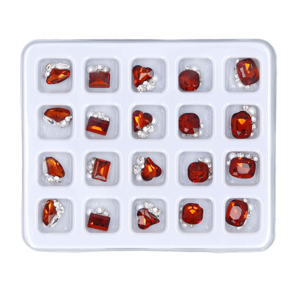20pcs Nail Art Crystal Rhinestone Bling 3D