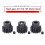 Ensemble de pignons RC (3 pièces) – 8,0 mm, Module 1,5, 13 dents, Noir 5