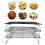 13 Inch Iron Baking Rack 3 Layer Non Stick Cooling 12