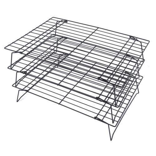 13 Inch Iron Baking Rack 3 Layer Non Stick Cooling 1