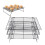 13 Inch Iron Baking Rack 3 Layer Non Stick Cooling 11