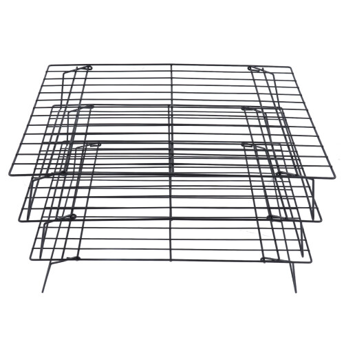 13 Inch Iron Baking Rack 3 Layer Non Stick Cooling