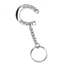 Snaffle Bit Schlüsselanhänger Hufeisenförmiger Schlüsselanhänger Pferdebit Schlüsselanhänger für Autoschlüssel Zugangskarten