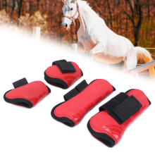 Hufsehnenstulpen, Dicke PU-Schale, Schutzstiefel, Pferdebeinschutz, Reitstilfaktor Rot, XL