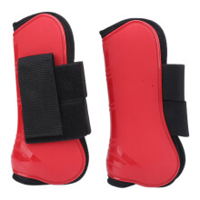 Pferdehufbeinschützer Pferdereitschutz Fetlock-Protektoren PU-Schale Pferdehufschutzboot Rot Vorne XL