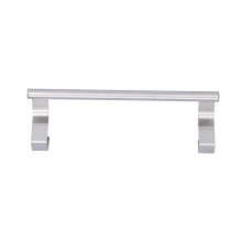 Porta asciugamani in acciaio inossidabile, 23,5 cm, finitura argento