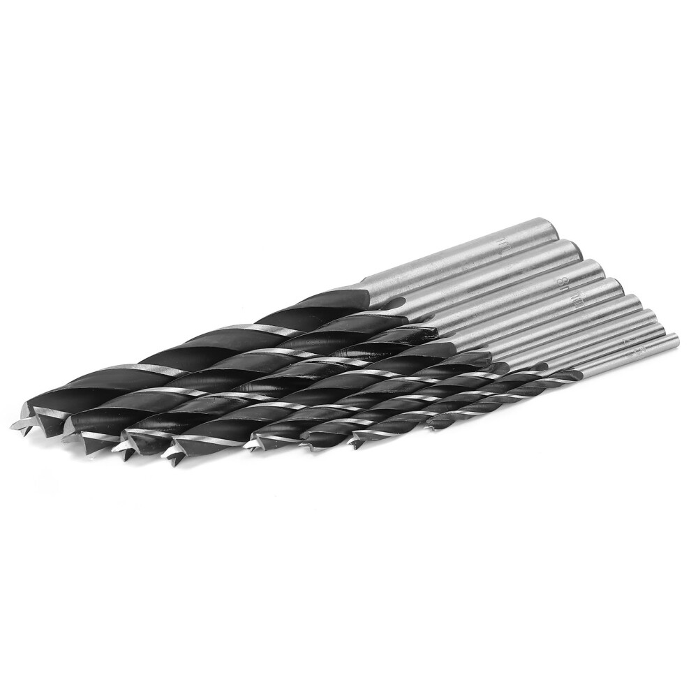 8Pcs High Carbon Steel Woodworking Twist Drill Bits 3-10Mm 8081343654589