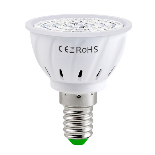 Ampoule LED de croissance 80 LED 50 mm blanche 220 V 1