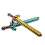 2pcs Inflatable Long Sword Toy Water Party 4