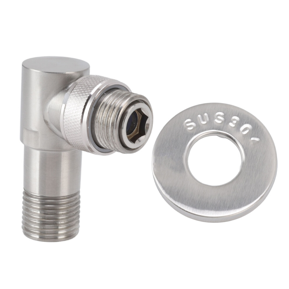 Angle Stop Valve Male G1/2 304 Stainless Steel 1 8195014911472