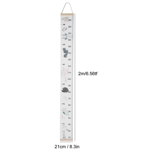 Cute Wall Sticker Height Measure Growth Chart Home 2