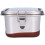 Contenitore Bento a due livelli 22x14x9 cm argento 13